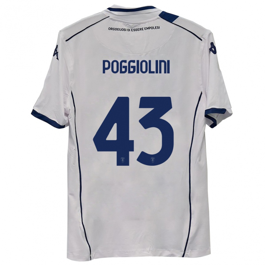גברים כדורגל דוצ׳ו פוגיוליני #43 כחול כהה הרחק ג'רזי 2025/26