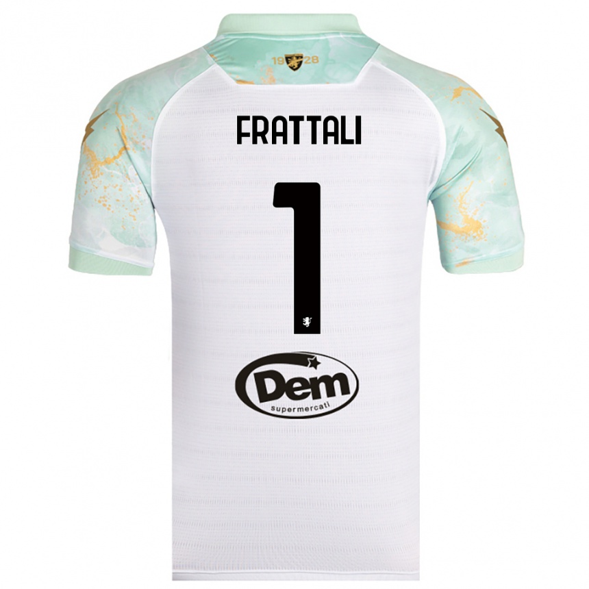 גברים כדורגל פיירלואיג'י פרטלי #1 לבן שחור הרחק ג'רזי 2025/26