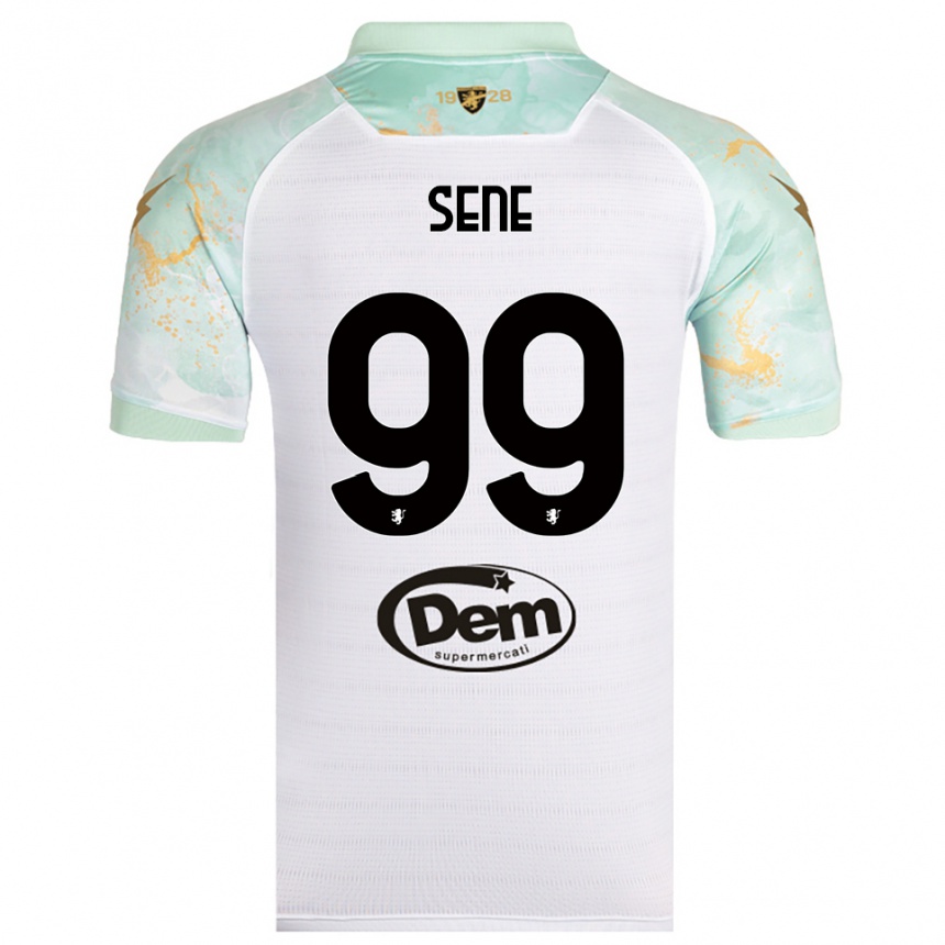 גברים כדורגל פאלו סנה #99 לבן שחור הרחק ג'רזי 2025/26