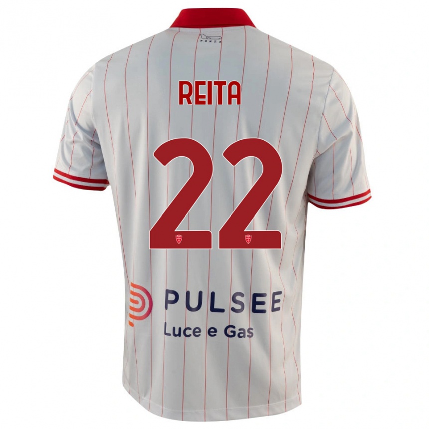 גברים כדורגל Francesco Reita #22 לבן אדום כחול הרחק ג'רזי 2025/26