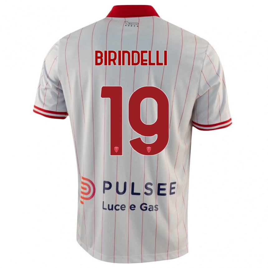 גברים כדורגל סמואלה בירינדלי #19 לבן אדום כחול הרחק ג'רזי 2025/26