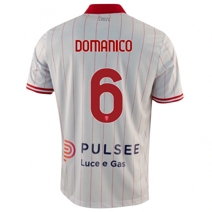 גברים כדורגל סאבריו דומניקו #6 לבן אדום כחול הרחק ג'רזי 2025/26