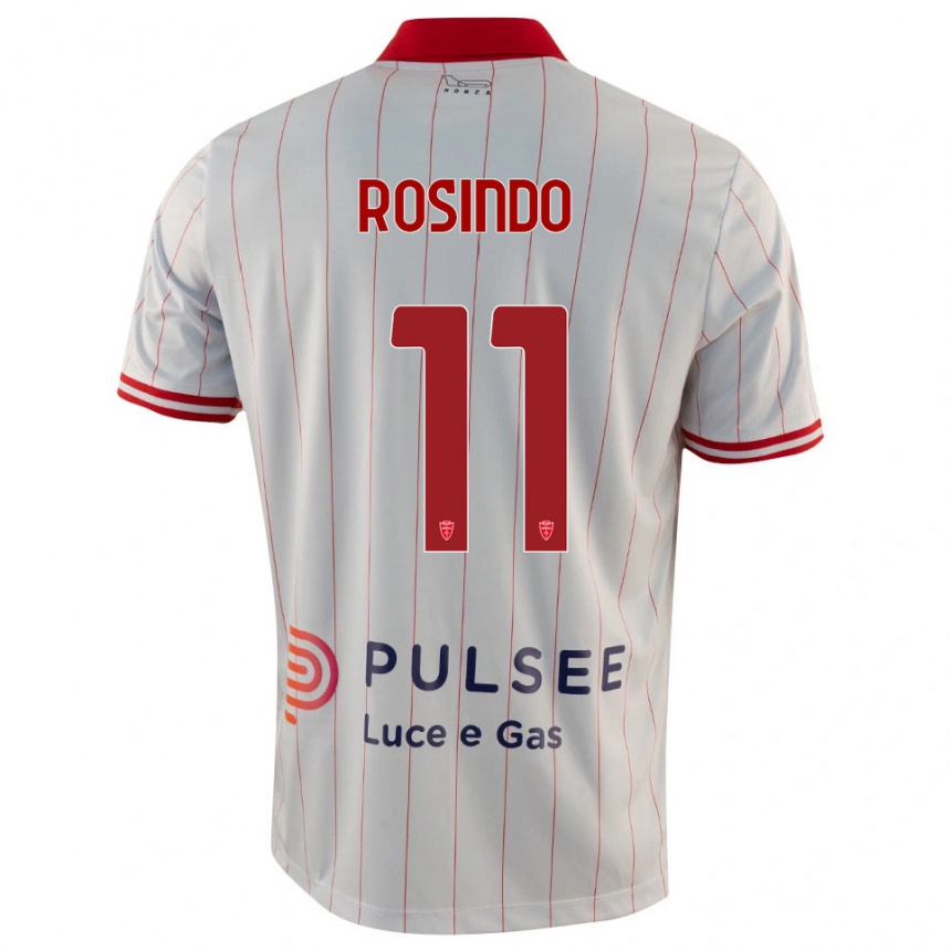 גברים כדורגל Rosindo Zanni #11 לבן אדום כחול הרחק ג'רזי 2025/26