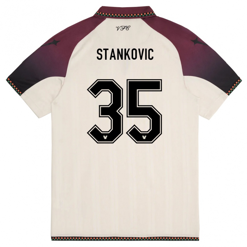 גברים כדורגל פיליפ סטנקוביץ' #35 קרם בורדו הרחק ג'רזי 2025/26