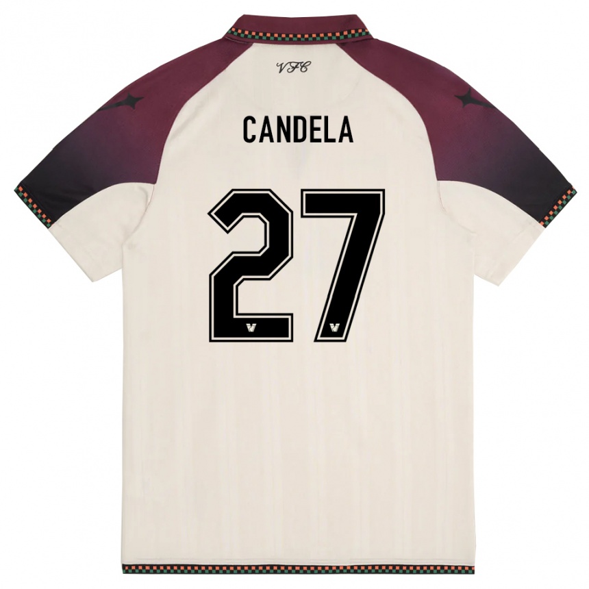 גברים כדורגל אנטוניו קנדלה #27 קרם בורדו הרחק ג'רזי 2025/26