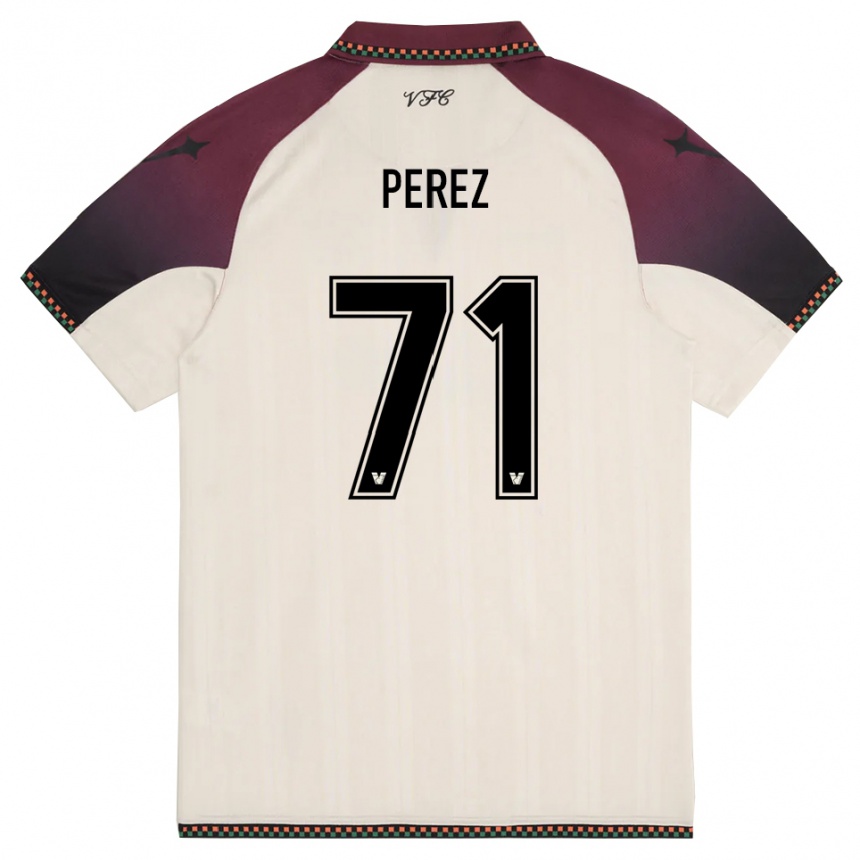 גברים כדורגל קייק פרס #71 קרם בורדו הרחק ג'רזי 2025/26