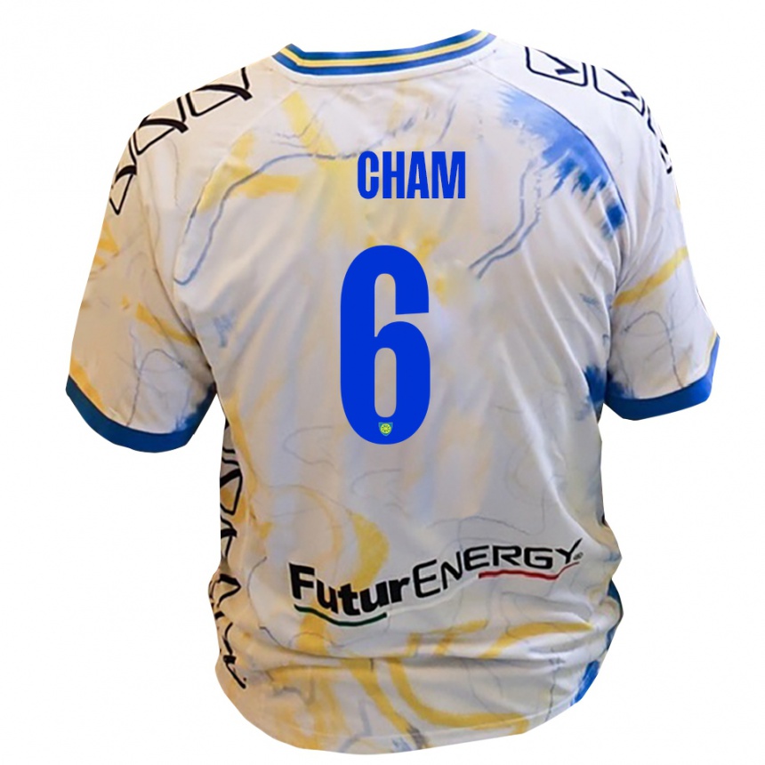 גברים כדורגל אלימן צ׳אם #6 לבן צהוב כחול הרחק ג'רזי 2025/26