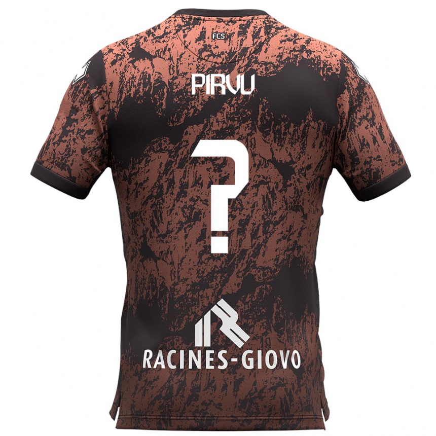 גברים כדורגל David Pîrvu #0 חום שחור הרחק ג'רזי 2025/26
