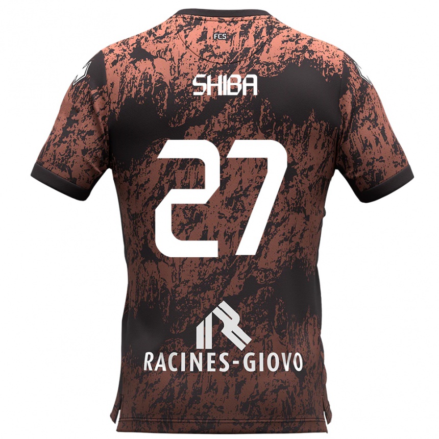 גברים כדורגל כריסטיאן שיבא #27 חום שחור הרחק ג'רזי 2025/26