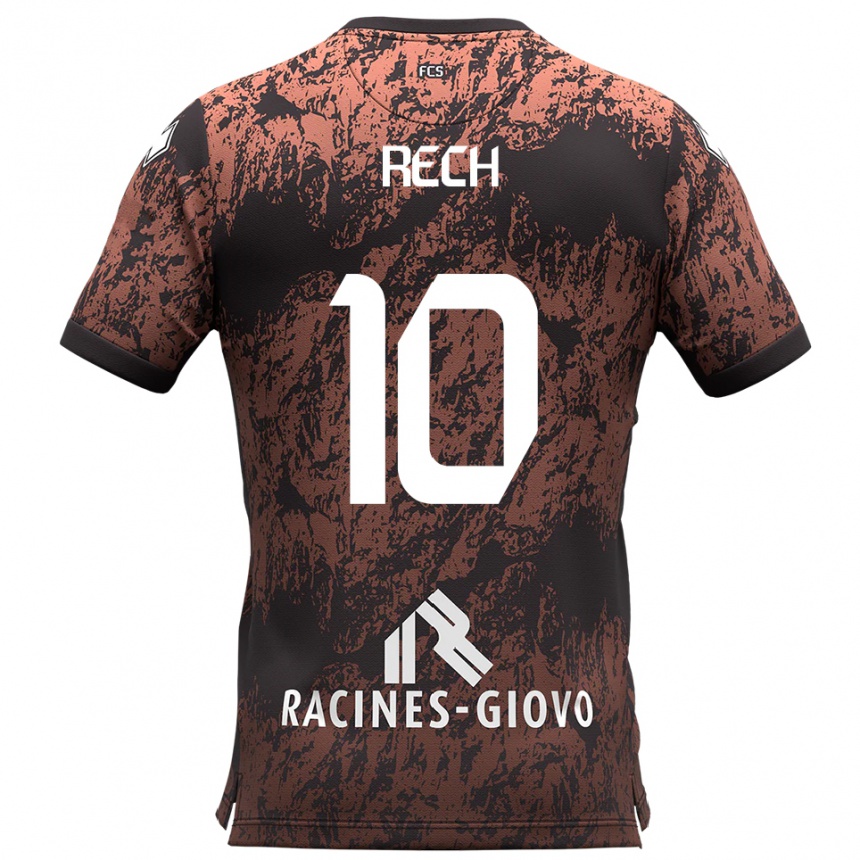 גברים כדורגל Francesco Rech #10 חום שחור הרחק ג'רזי 2025/26