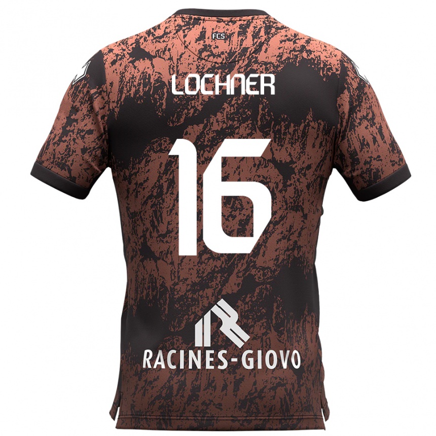 גברים כדורגל פיליפו לוכנר #16 חום שחור הרחק ג'רזי 2025/26