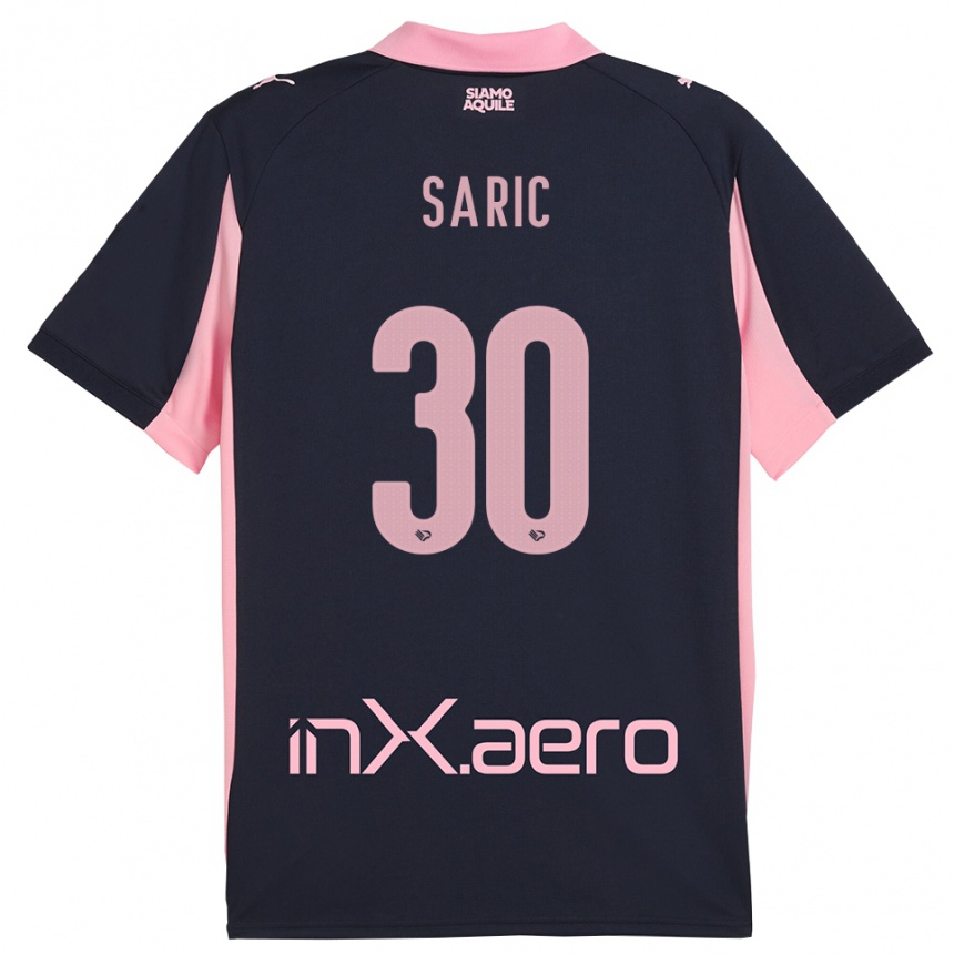 גברים כדורגל Dario Saric #30 כחול נייבי ורוד הרחק ג'רזי 2025/26