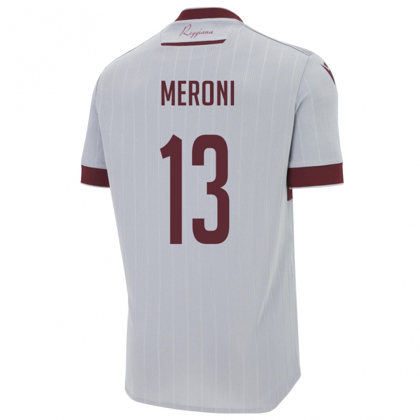 גברים כדורגל אנדראה מרוני #13 בורגונדי לבן הרחק ג'רזי 2025/26