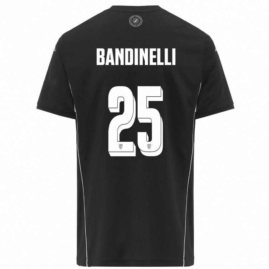 גברים כדורגל פיליפו באנדילני #25 שחור לבן הרחק ג'רזי 2025/26