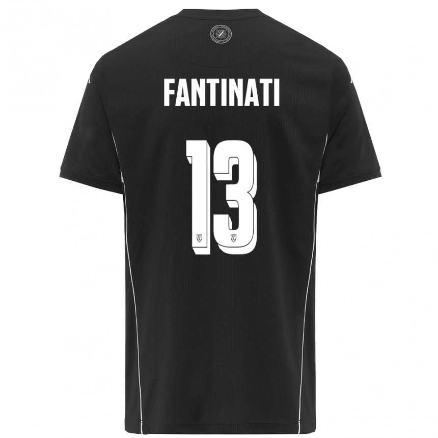 גברים כדורגל כריסטיאן פנטינאטי #13 שחור לבן הרחק ג'רזי 2025/26