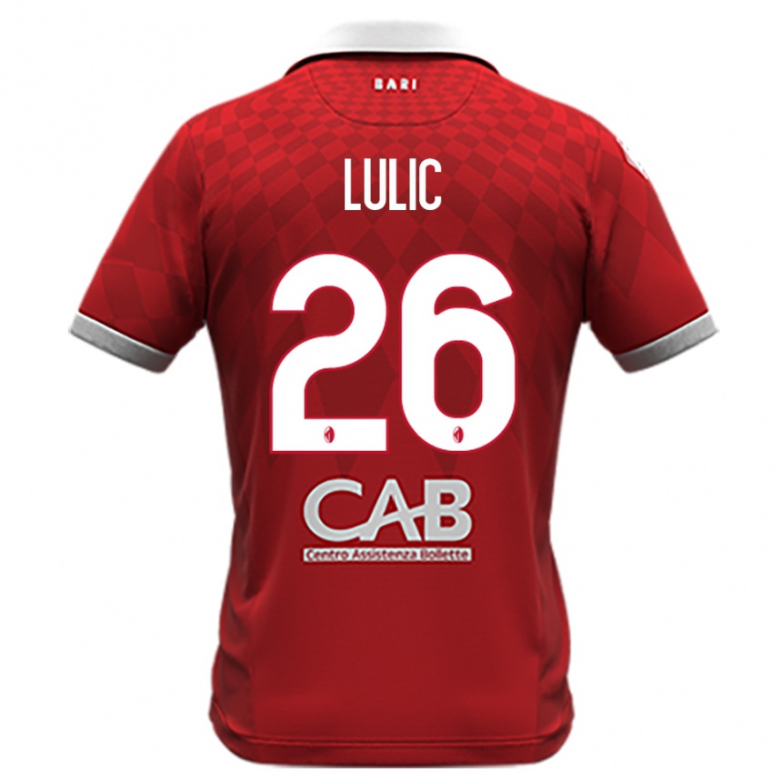 גברים כדורגל קרלו לוליץ׳ #26 אדום לבן הרחק ג'רזי 2025/26