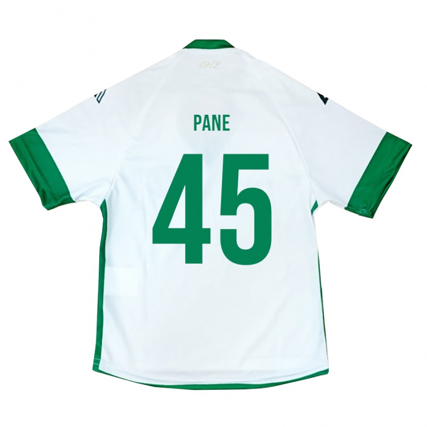 גברים כדורגל פסקואלה פאנה #45 לבן ירוק כחול הרחק ג'רזי 2025/26