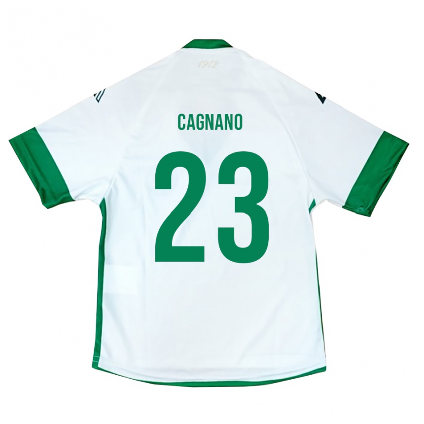 גברים כדורגל אנדראה קניינו #23 לבן ירוק כחול הרחק ג'רזי 2025/26