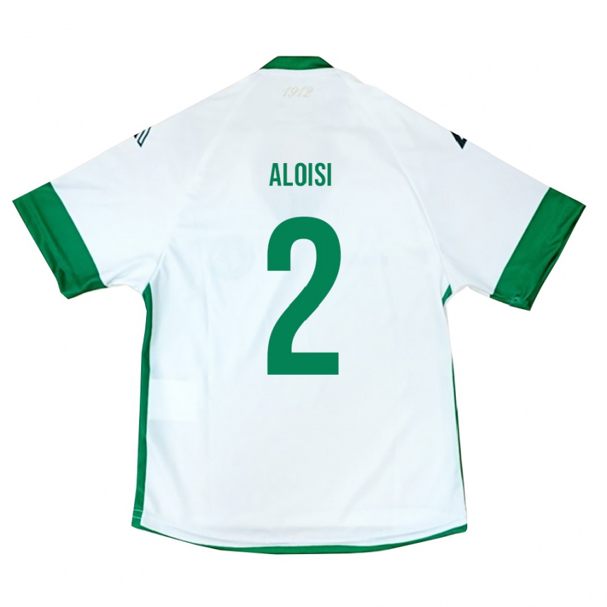 גברים כדורגל Antonio Aloisi #2 לבן ירוק כחול הרחק ג'רזי 2025/26