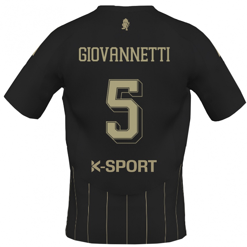 גברים כדורגל אליה ג׳ובנטי #5 אפור לבן הרחק ג'רזי 2025/26