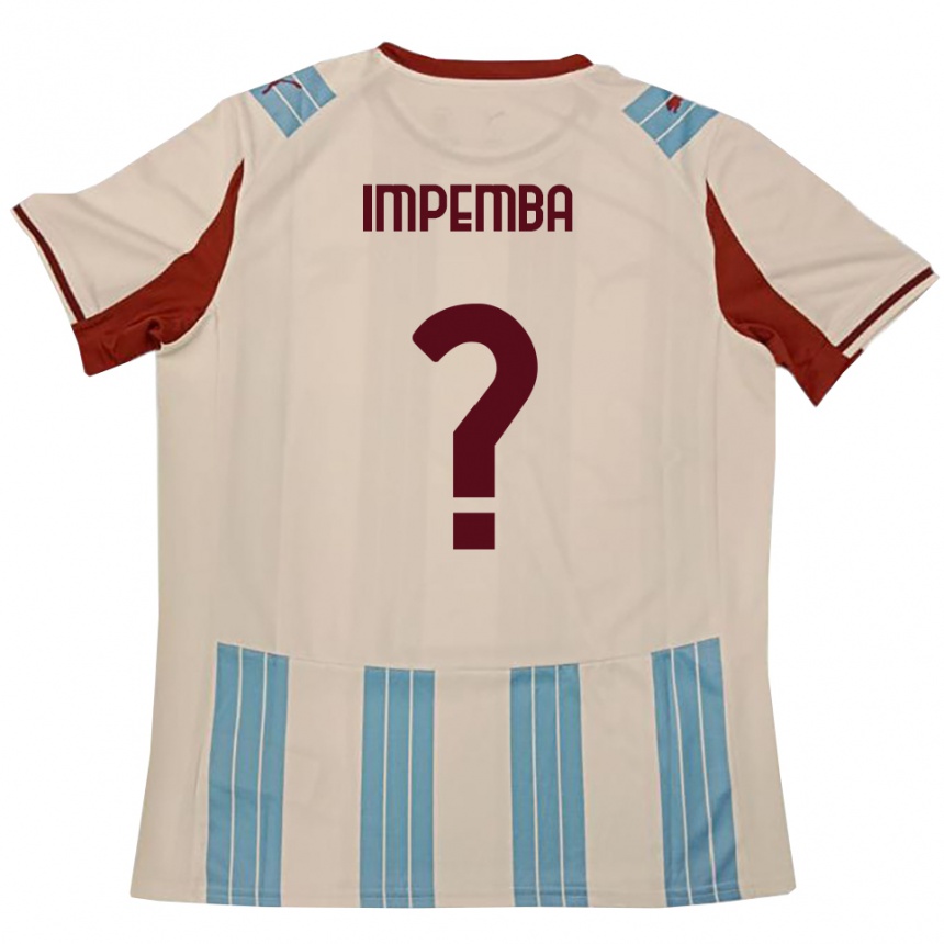 גברים כדורגל Ettore Impemba #0 תכלת לבן הרחק ג'רזי 2025/26