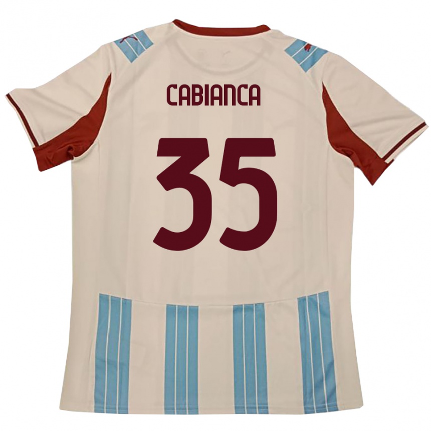 גברים כדורגל אדי קביאנקה #35 תכלת לבן הרחק ג'רזי 2025/26