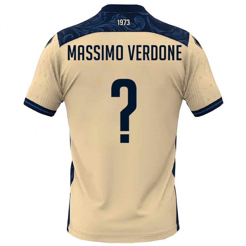 גברים כדורגל Valerio Massimo Verdone #0 לבן כחול נייבי הרחק ג'רזי 2025/26