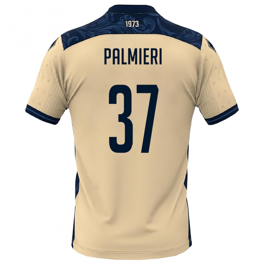 גברים כדורגל ריקרדו פאלמיירי #37 לבן כחול נייבי הרחק ג'רזי 2025/26