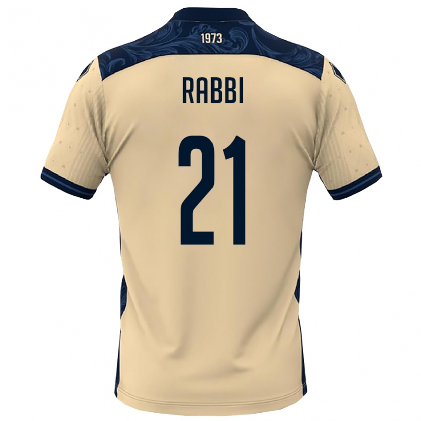 גברים כדורגל סימונה רבי #21 לבן כחול נייבי הרחק ג'רזי 2025/26