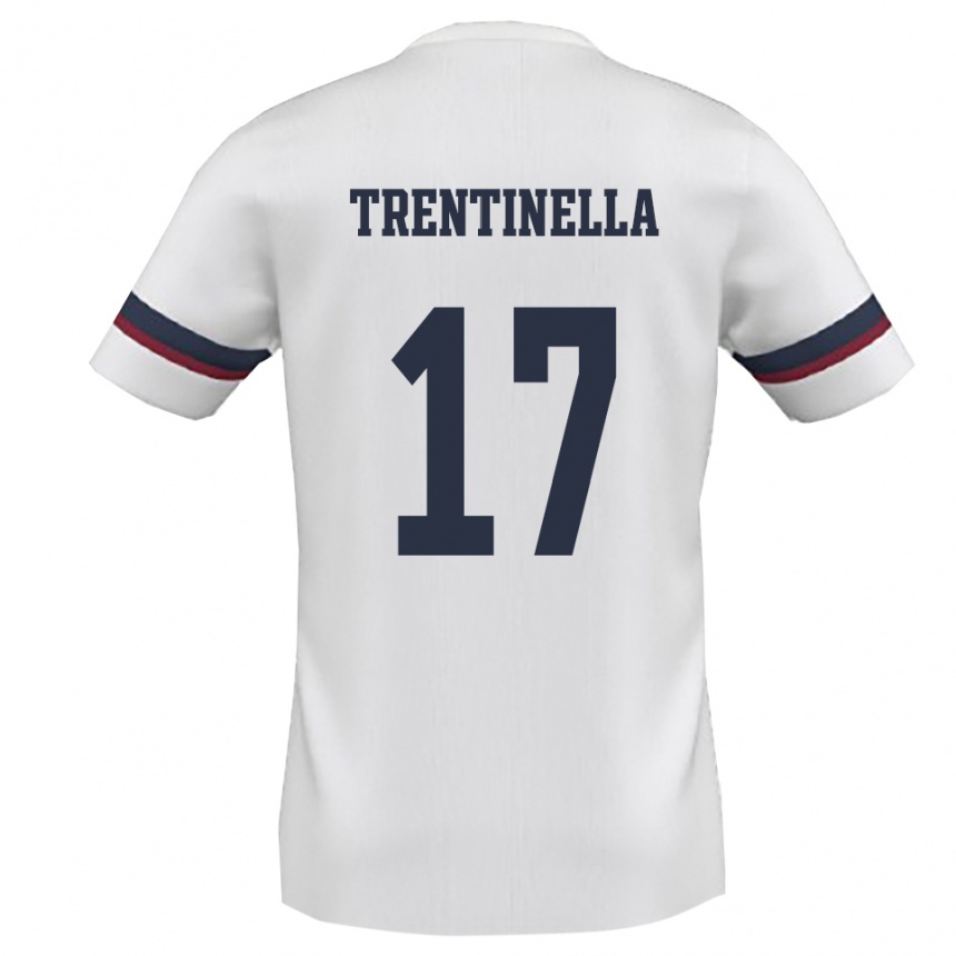 גברים כדורגל Marco Trentinella #17 לבן אדום הרחק ג'רזי 2025/26