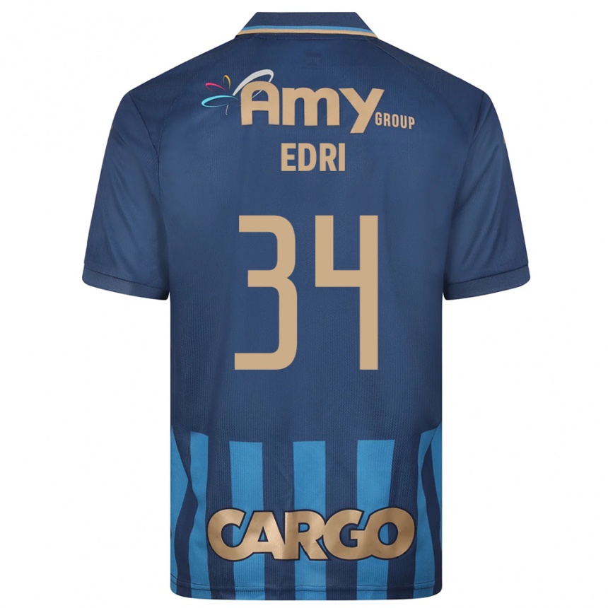 גברים כדורגל שון עדרי #34 כחול נייבי כחול הרחק ג'רזי 2025/26