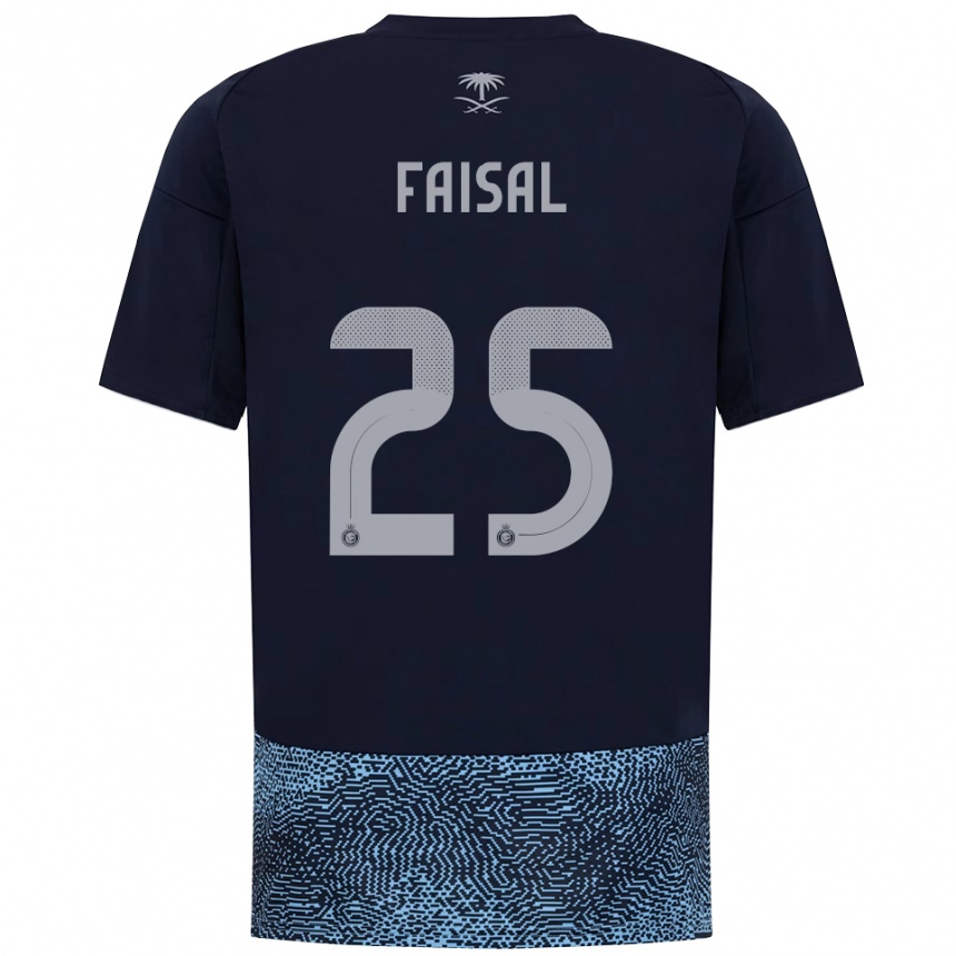 גברים כדורגל Samira Faisal #25 כחול נייבי תכלת הרחק ג'רזי 2025/26