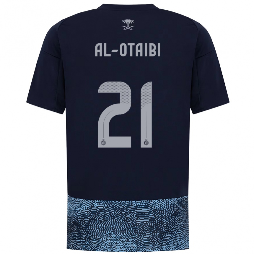 גברים כדורגל Abdulrahman Al-Otaibi #21 כחול נייבי תכלת הרחק ג'רזי 2025/26
