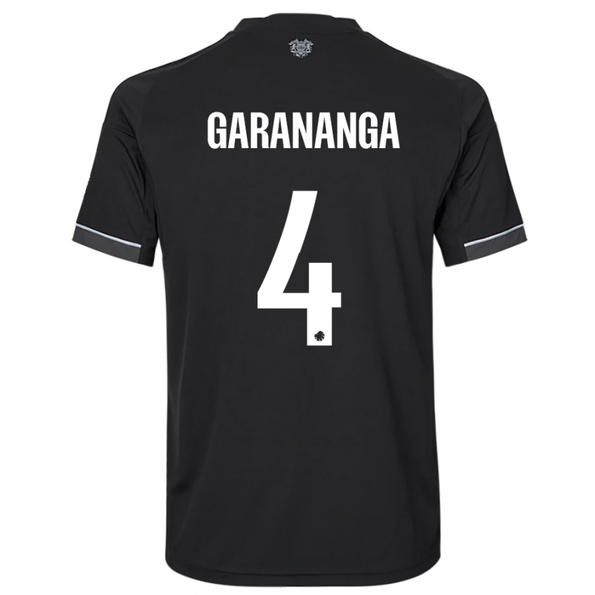 גברים כדורגל Munashe Garananga #4 שחור לבן הרחק ג'רזי 2025/26