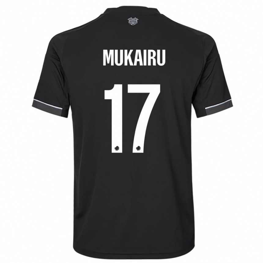 גברים כדורגל פול מוקאירו #17 שחור לבן הרחק ג'רזי 2025/26