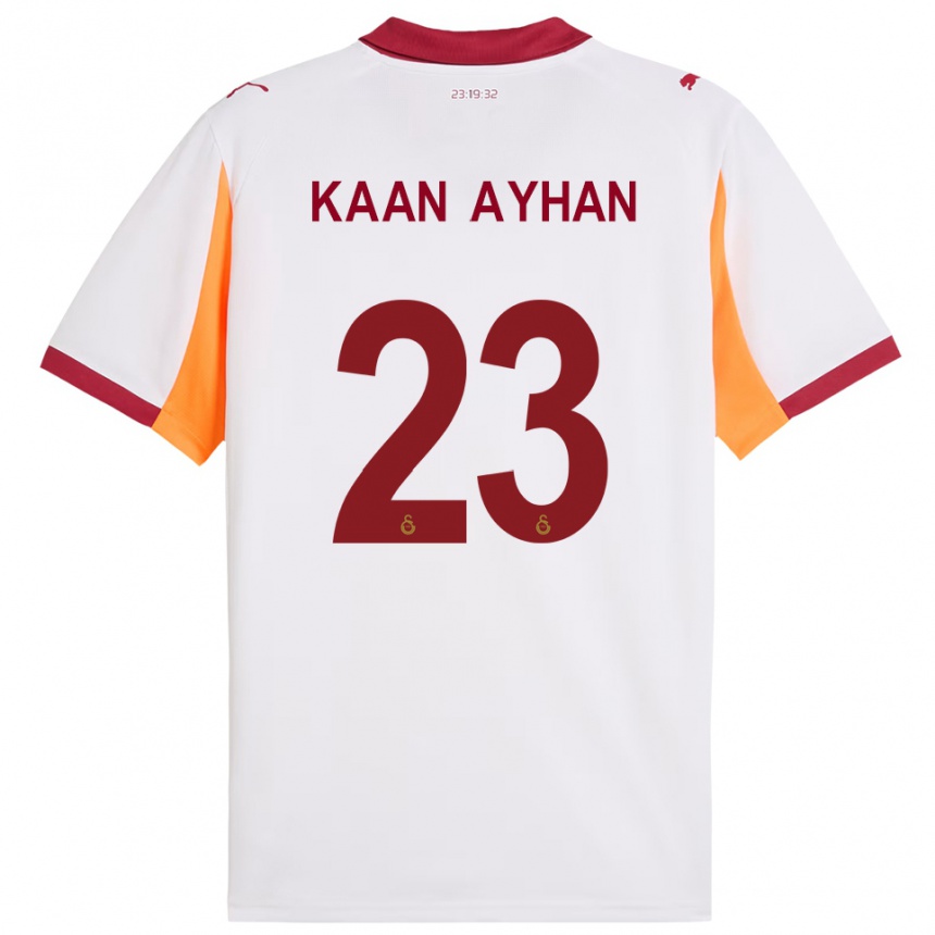 גברים כדורגל קאן אייהאן #23 לבן אדום הרחק ג'רזי 2025/26
