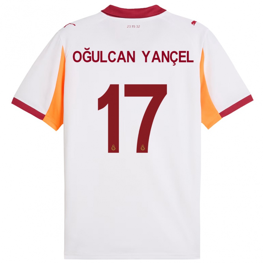 גברים כדורגל Necati Oğulcan Yançel #17 לבן אדום הרחק ג'רזי 2025/26