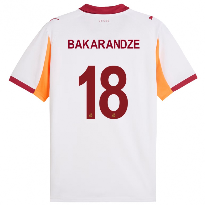 גברים כדורגל קריסטינה בקארנדזה #18 לבן אדום הרחק ג'רזי 2025/26