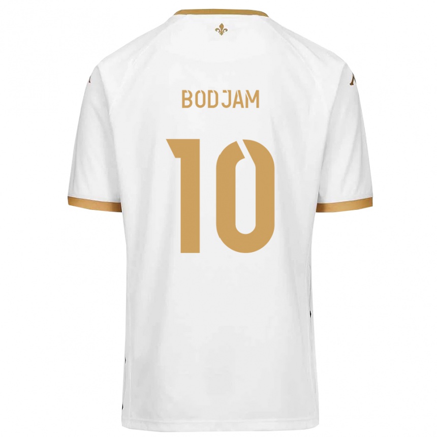 גברים כדורגל Dabana Bodjam #10 לבן זהב הרחק ג'רזי 2025/26