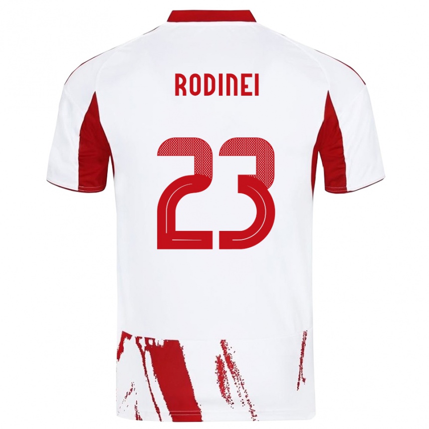 גברים כדורגל רודיניי #23 לבן אדום הרחק ג'רזי 2025/26
