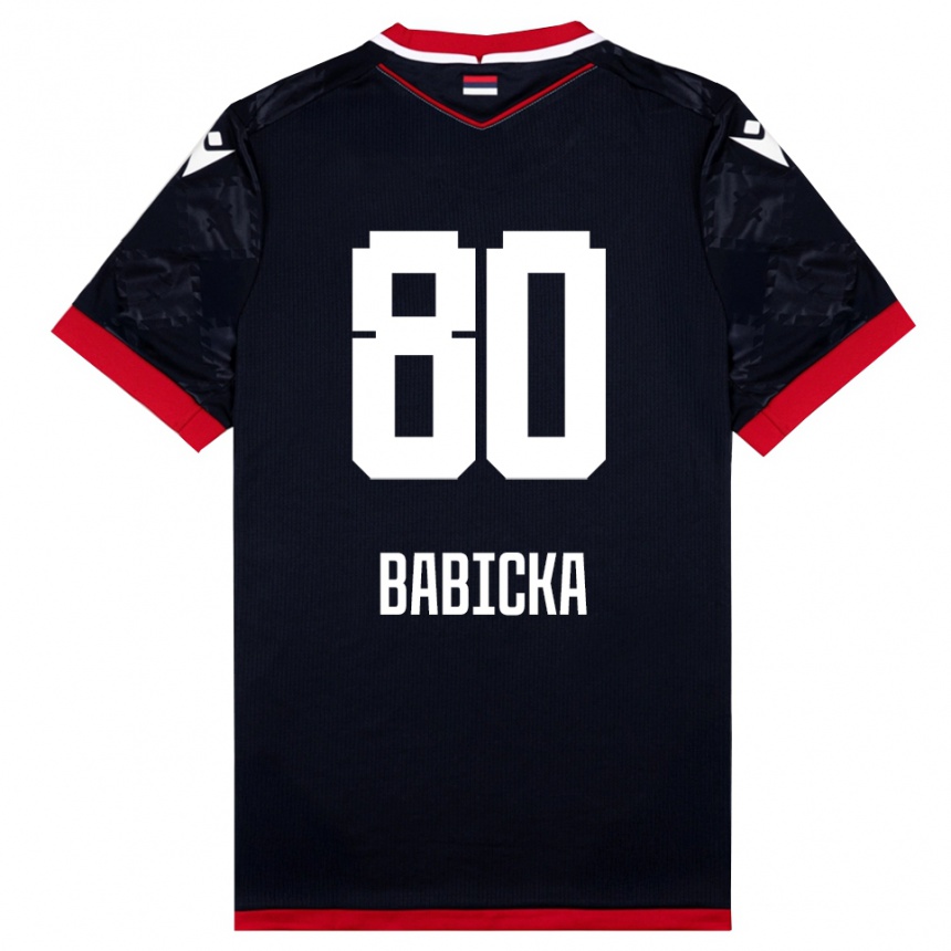 גברים כדורגל שאבי באביקה #80 שחור אדום הרחק ג'רזי 2025/26 גברים כדורגל שאבי באביקה #80 שחור אדום הרחק ג'רזי 2025/26