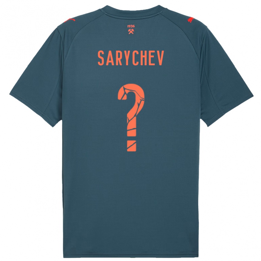 גברים כדורגל Kirill Sarychev #0 כחול נייבי אדום הרחק ג'רזי 2025/26