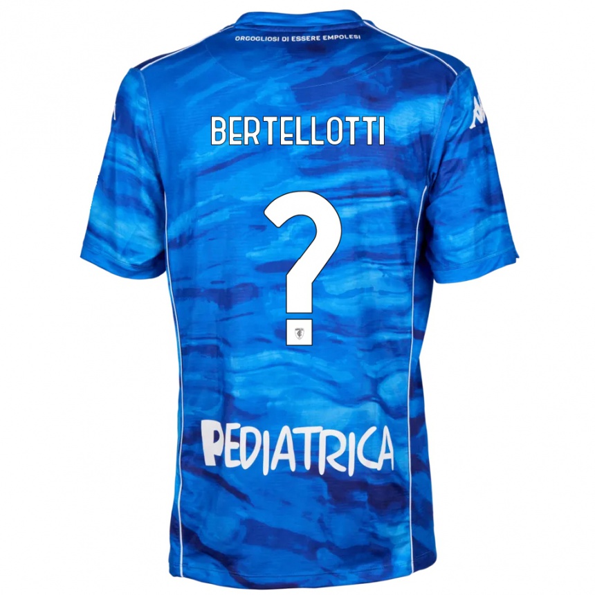 נשים כדורגל Giacomo Bertellotti #0 כחול לבן ג'רזי ביתית 2025/26