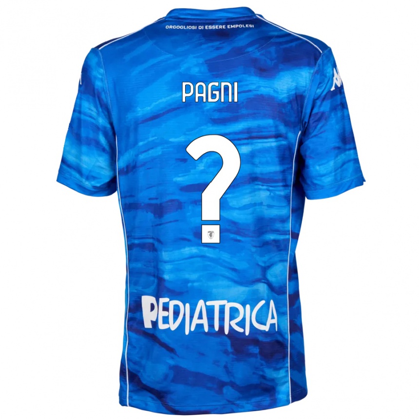 נשים כדורגל Niccolò Pagni #0 כחול לבן ג'רזי ביתית 2025/26