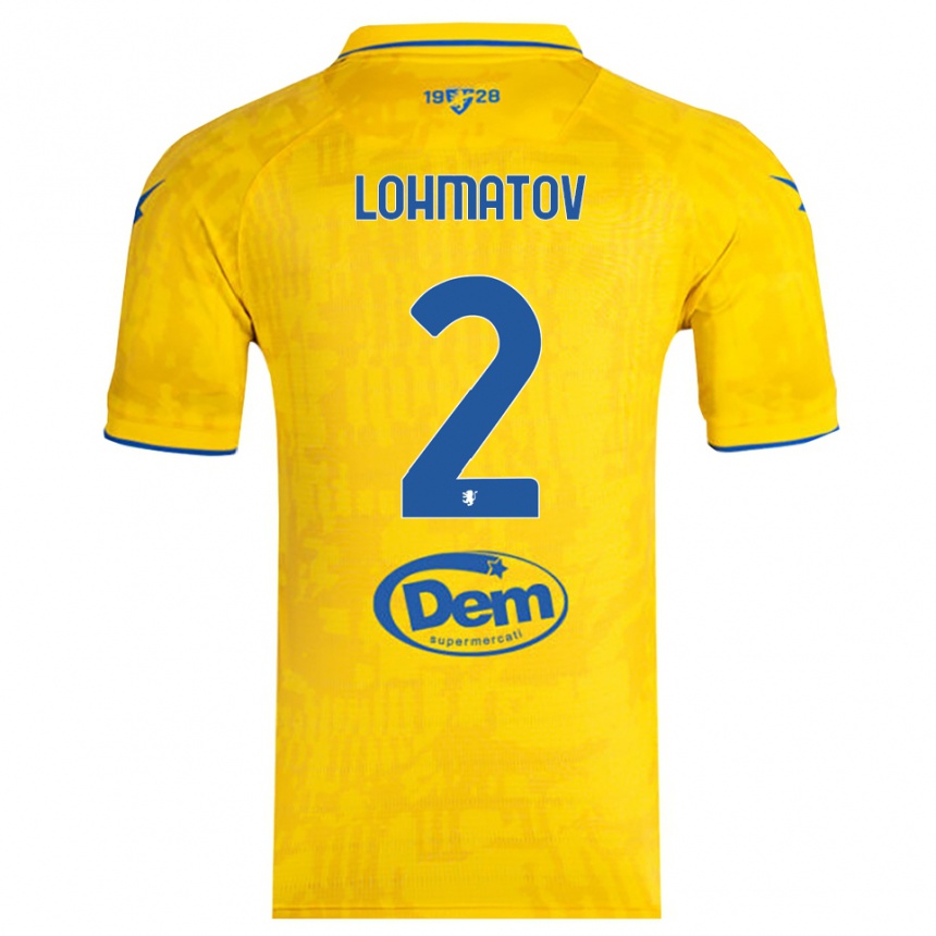 נשים כדורגל אלכסנדר לוהמטוב #2 צהוב כחול ג'רזי ביתית 2025/26