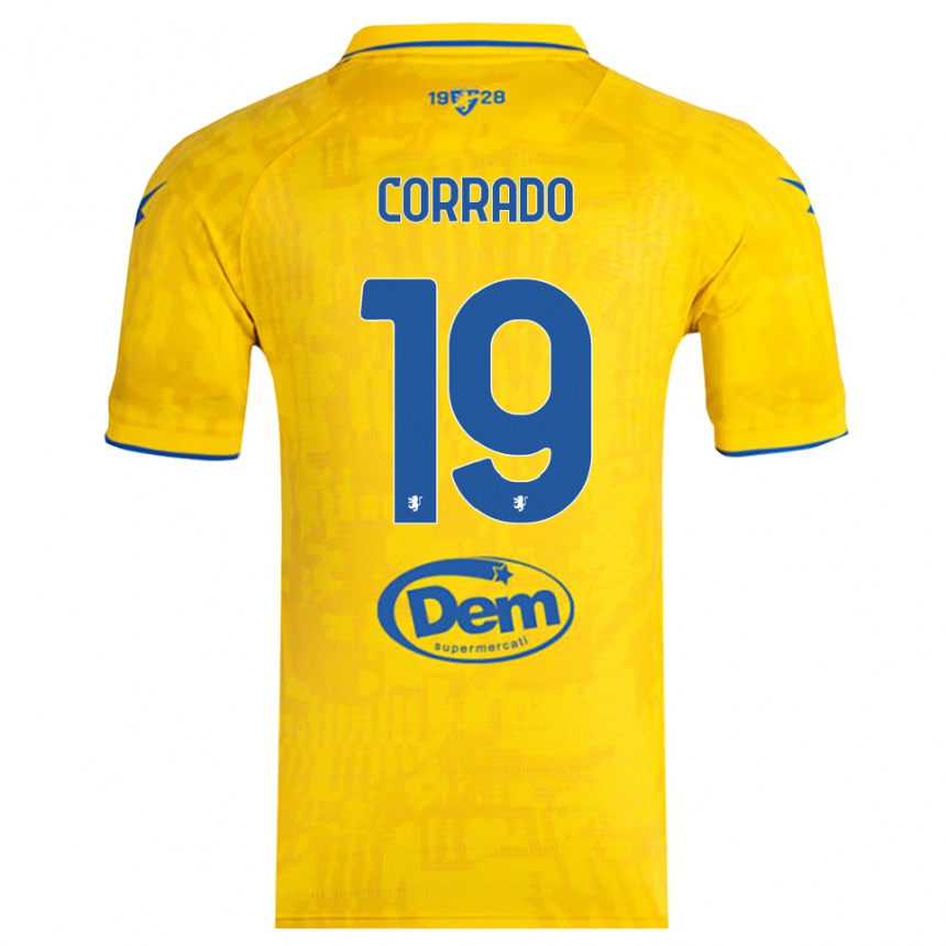 נשים כדורגל ניקולו קוראד #19 צהוב כחול ג'רזי ביתית 2025/26