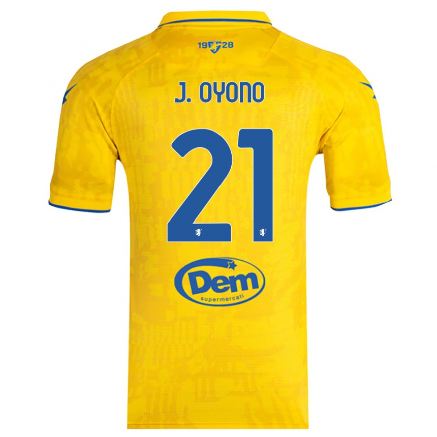 נשים כדורגל ז'רמי אויונו #21 צהוב כחול ג'רזי ביתית 2025/26