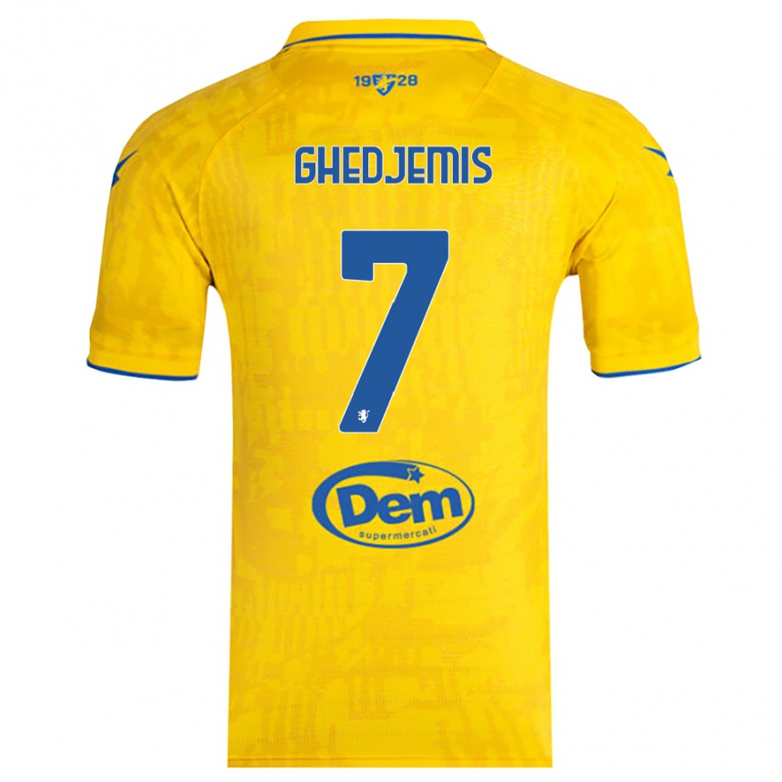 נשים כדורגל Farès Ghedjemis #7 צהוב כחול ג'רזי ביתית 2025/26