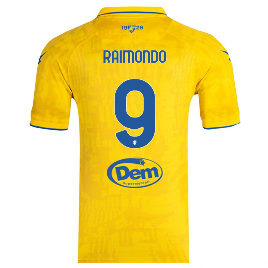 נשים כדורגל אנטוניו ריימונדו #9 צהוב כחול ג'רזי ביתית 2025/26