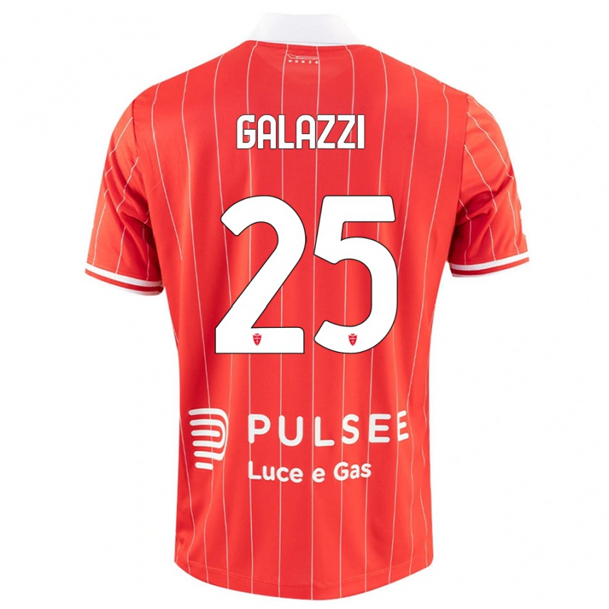 נשים כדורגל ניקולס גאלאצי #25 אדום לבן ג'רזי ביתית 2025/26